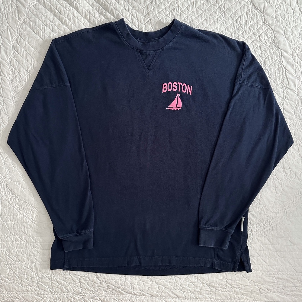 Southpointe Jersey Boston Sailboat Spirit Top Shirt Tee T-Shirt Long Sleeved M